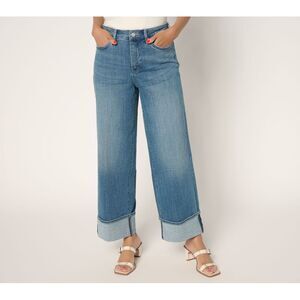 NYDJ Light Blue Wide-Leg Jeans